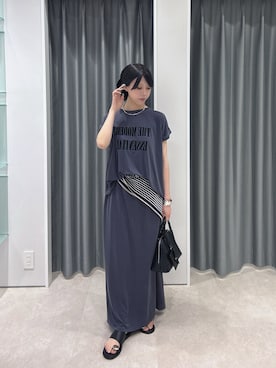 「DouDou（ドゥドゥ）のアイテム（バッグ）」を使った、doudouyuikaさん（レディース・157cm）の夏コーディネート