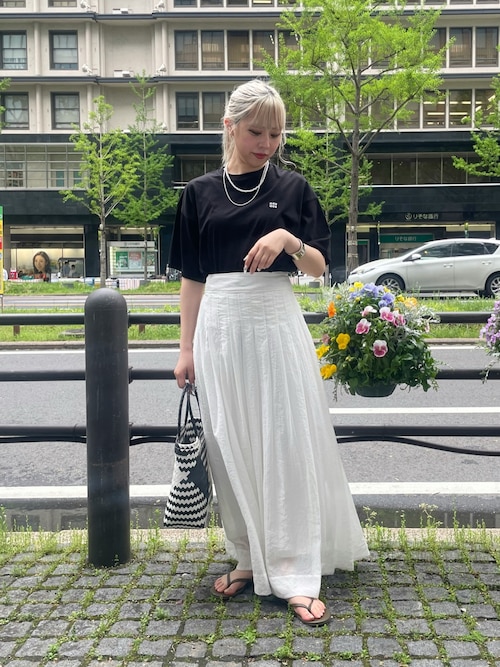 セール】シアーパネルプリーツスカート（スカート）｜DouDou