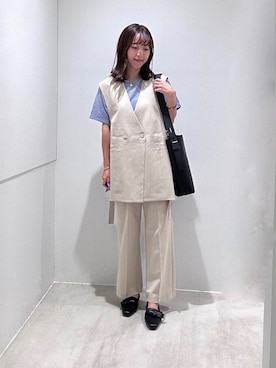 「くすみカラー」｜mzkitty6637さん（レディース・155cm）の夏コーディネート