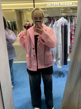 「led.tokyo（レッドトウキョウ）のアイテム（ジャケット/アウター）」を使った、momoledさん（レディース・168cm）の春コーディネート