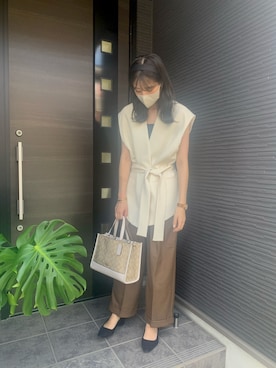 「H&M（エイチ・アンド・エム）のアイテム（ヘアアクセサリー）」を使った、まるさん（レディース・166cm）の秋コーディネート