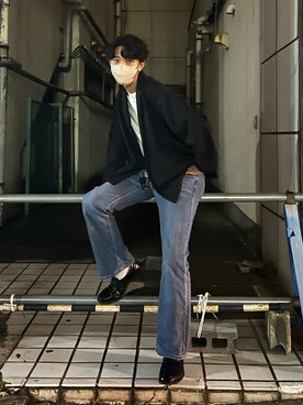 「kutir（クティール）のアイテム（テーラードジャケット）」を使った、kanatoさん（メンズ・178cm）の秋コーディネート