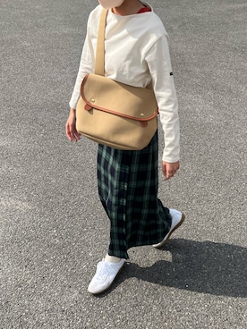 「キルトスカート」｜r i nさん（レディース・153cm）の秋コーディネート