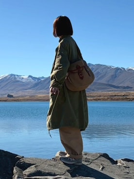 「BRADY（ブレディー）のアイテム」を使った、r i nさん（レディース・153cm）の春コーディネート