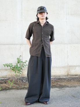 熊谷一平さん(メンズ・165cm)の夏コーディネート