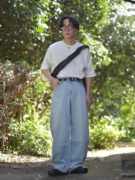 「アイテム（その他）」を使った、熊谷一平さん（メンズ・165cm）の夏コーディネート