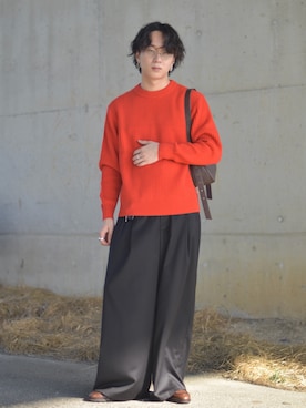 「アイテム（財布/小物）」を使った、熊谷一平さん（メンズ・165cm）の秋コーディネート