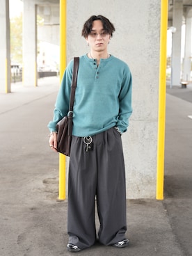 熊谷一平さん(メンズ・165cm)の秋コーディネート