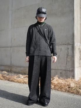 「MM6 Maison Margiela（ｴﾑｴﾑｼｯｸｽ ﾒｿﾞﾝ ﾏﾙｼﾞｪﾗ）のアイテム」を使った、熊谷一平さん（メンズ・165cm）の冬コーディネート