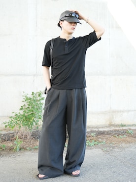 熊谷一平さん(メンズ・165cm)の夏コーディネート