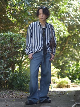 「アイテム（フォーマルスーツ/小物）」を使った、熊谷一平さん（メンズ・165cm）の秋コーディネート