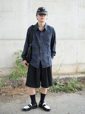 「soerte（ソエルテ）のアイテム（パンツ）」を使った、熊谷一平さん（メンズ・165cm）の秋コーディネート