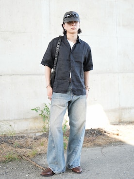 熊谷一平さん（メンズ・165cm）の夏コーディネート