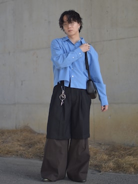 「アイテム（財布/小物）」を使った、熊谷一平さん（メンズ・165cm）の秋コーディネート