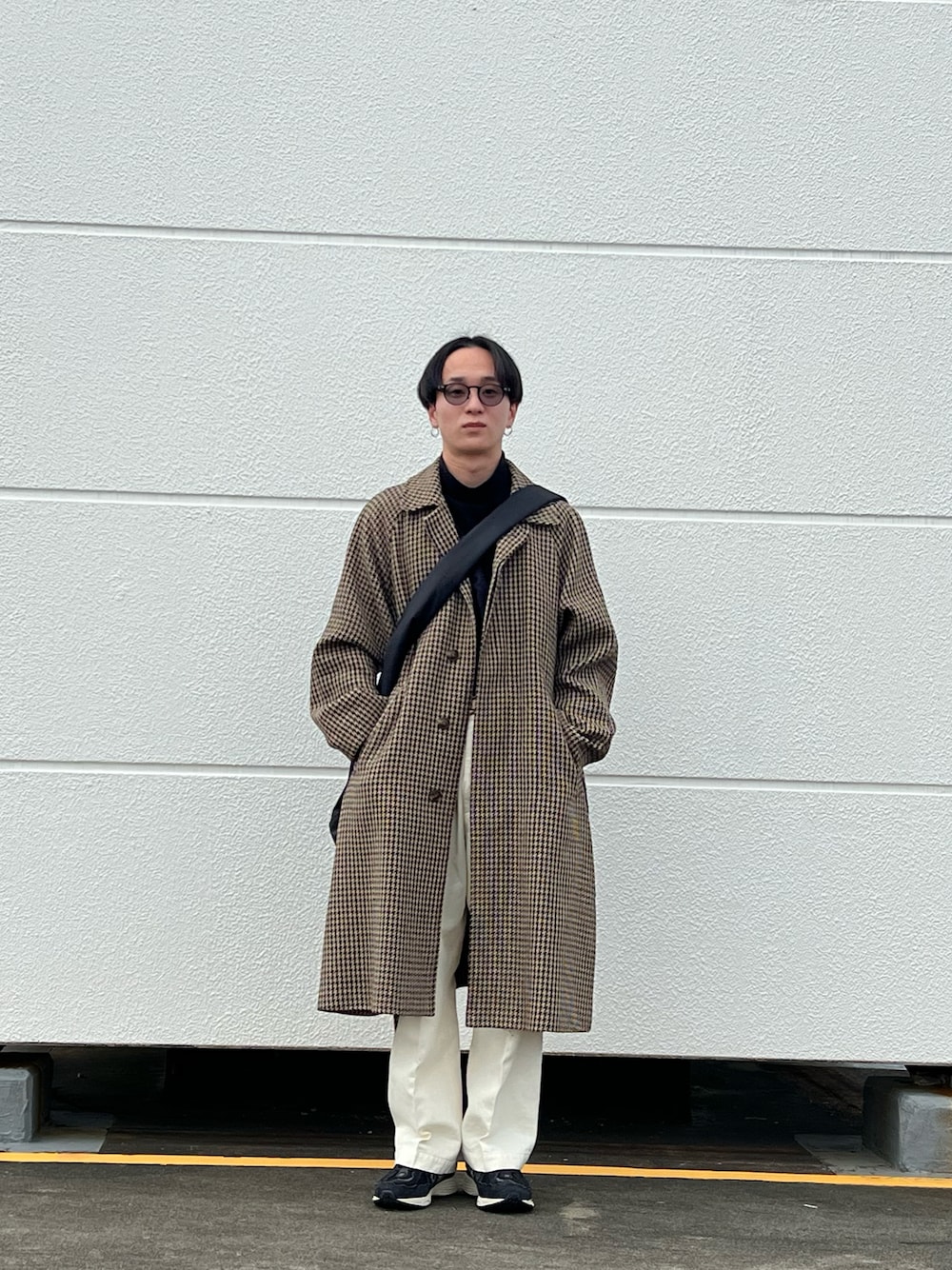 ガンクラブチェック ツイードコート/オーバーサイズコートを使った人気