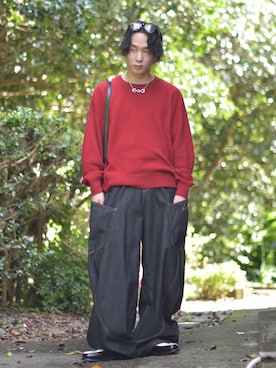 「アイテム（その他）」を使った、熊谷一平さん（メンズ・165cm）の秋コーディネート