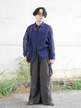 熊谷一平さん(メンズ・165cm)の秋コーディネート