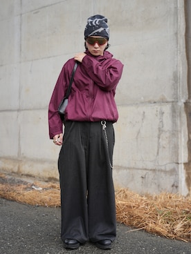 「MM6 Maison Margiela（ｴﾑｴﾑｼｯｸｽ ﾒｿﾞﾝ ﾏﾙｼﾞｪﾗ）のアイテム」を使った、熊谷一平さん（メンズ・165cm）の冬コーディネート