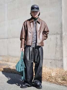 熊谷一平さん(メンズ・165cm)の冬コーディネート