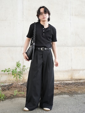 熊谷一平さん(メンズ・165cm)の夏コーディネート
