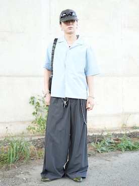 熊谷一平さん(メンズ・165cm)の夏コーディネート