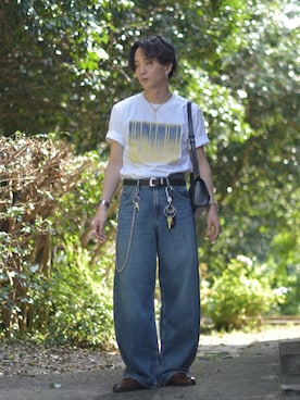 「アイテム（財布/小物）」を使った、熊谷一平さん（メンズ・165cm・20代）の夏コーディネート