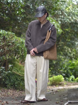 熊谷一平さん（メンズ・165cm・20代）の秋コーディネート