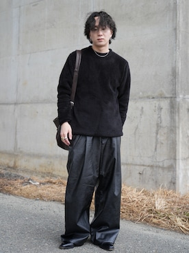 熊谷一平さん(メンズ・165cm)の冬コーディネート