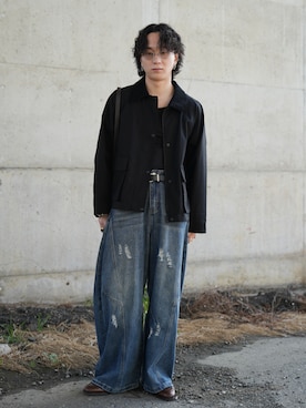 熊谷一平さん（メンズ・165cm）の春コーディネート