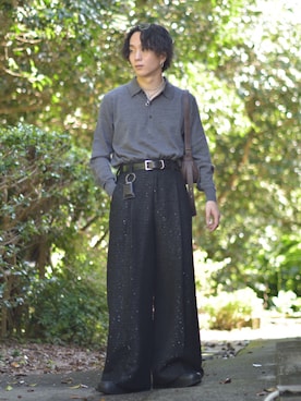 「アイテム（その他）」を使った、熊谷一平さん（メンズ・165cm）の秋コーディネート