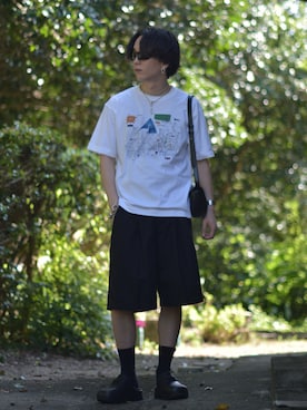 「アイテム（サングラス）」を使った、熊谷一平さん（メンズ・165cm・20代）の秋コーディネート