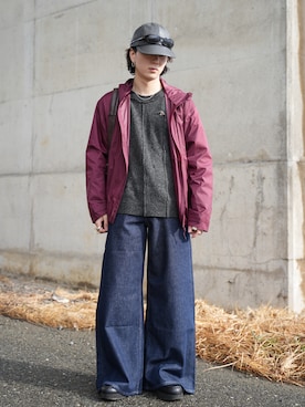 「SINSS（シンス）のアイテム（バッグ）」を使った、熊谷一平さん（メンズ・165cm）の春コーディネート