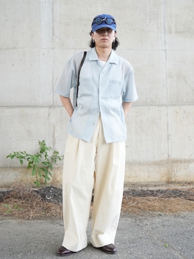熊谷一平さん(メンズ・165cm)の夏コーディネート
