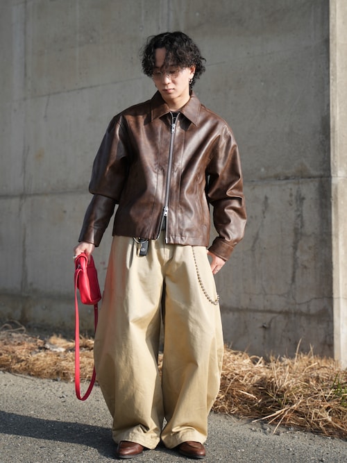 セール】Seam line zip blouson / シームラインジップブルゾン