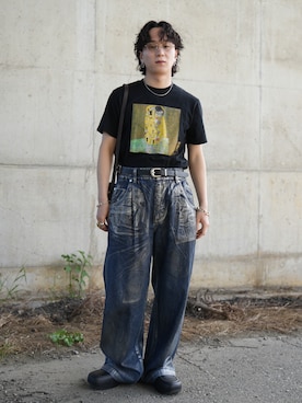 熊谷一平さん(メンズ・165cm)の春コーディネート