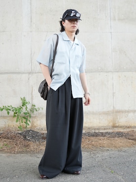 熊谷一平さん(メンズ・165cm)の夏コーディネート