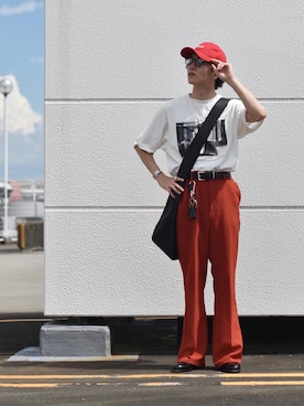 「PAGEBOY（ページボーイ）のアイテム」を使った、熊谷一平さん（骨格ウェーブ・メンズ・165cm）の秋コーディネート