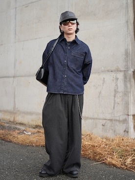 熊谷一平さん（メンズ・165cm）の春コーディネート