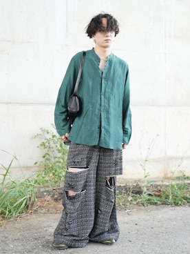 熊谷一平さん（メンズ・165cm）の夏コーディネート