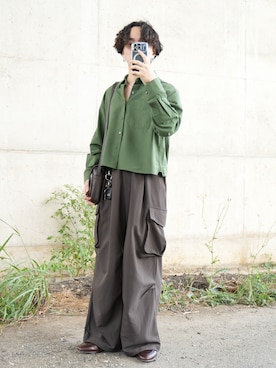 熊谷一平さん(メンズ・165cm)の秋コーディネート
