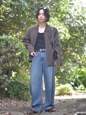 熊谷一平さん（メンズ・165cm）の秋コーディネート