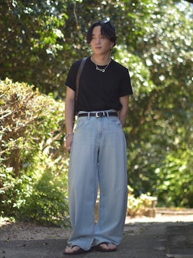 「アイテム（パンツ）」を使った、熊谷一平さん（メンズ・165cm・20代）の秋コーディネート