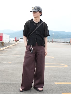「アイテム（財布/小物）」を使った、熊谷一平さん（メンズ・165cm）の秋コーディネート