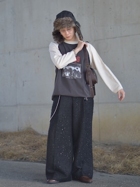 「アイテム（シューズ）」を使った、熊谷一平さん（メンズ・165cm・20代）の秋コーディネート