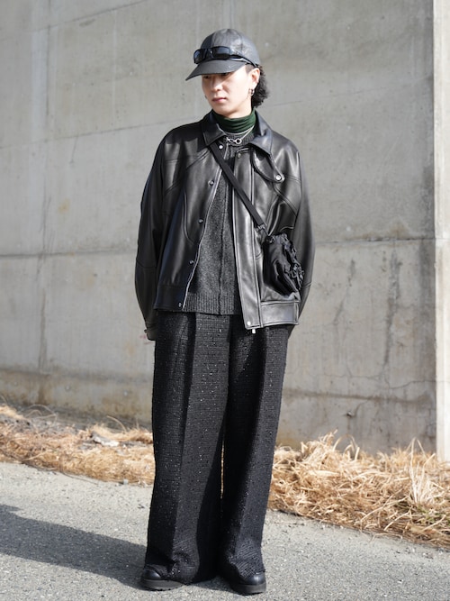 【未使用】Gleem ニット セーター S 黒 cloenc（クロエンス） ニット セーター 「手洗い可」ドルマンロング