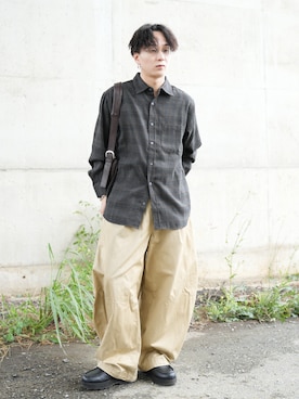 熊谷一平さん（メンズ・165cm）の秋コーディネート