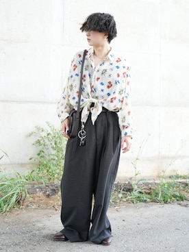 熊谷一平さん(メンズ・165cm)の秋コーディネート