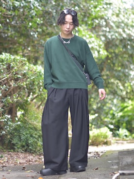 「アイテム（その他）」を使った、熊谷一平さん（メンズ・165cm）の秋コーディネート