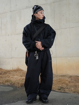 「マウンテンパーカー」｜熊谷一平さん（メンズ・165cm）の冬コーディネート