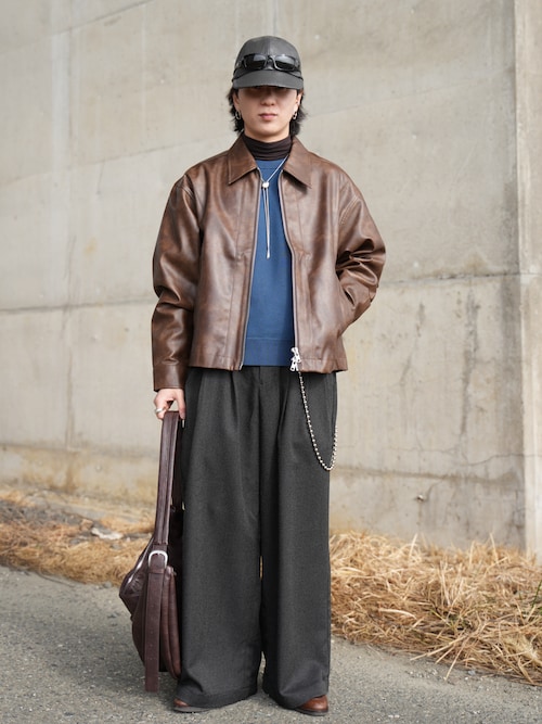 Seam line zip blouson / シームラインジップブルゾン（ブルゾン